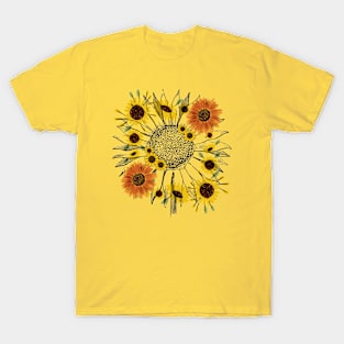 Little Aesthetic Sunflower T-Shirt